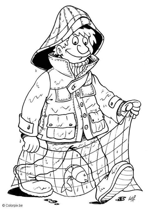 coloring page fisherman  printable coloring pages img