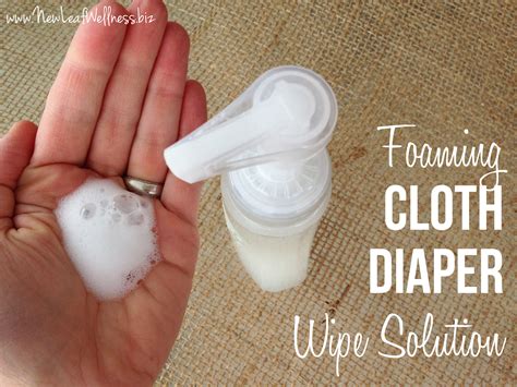 homemade foaming cloth diaper wipe solution  family freezer
