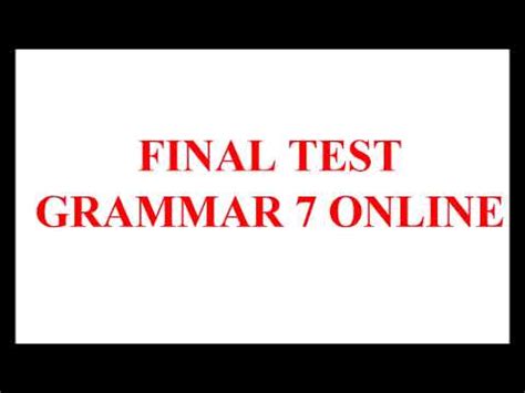final test  youtube