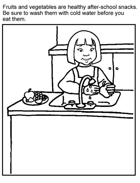 nutrition coloring pages coloring home