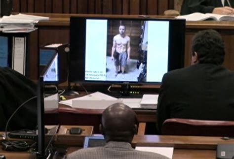 Photo Of Bare Chested Pistorius At Crime Scene Shown At Trial