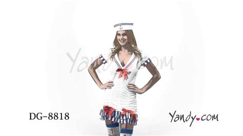 Sailor Pinup Costume Dg 8818 1 Youtube