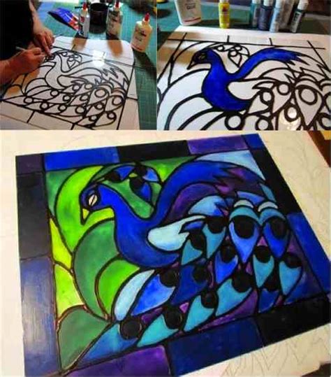 Diy Easy Faux Stained Glass Do It Yourself Fun Ideas