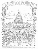 Coloring Pages Washington July Dc Monument Capitol 4th Fourth Adults Printable Print Color National Hand Washing Pdf Monuments Pbs Popular sketch template