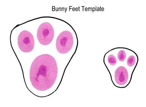 rabbit feet template rabbit feet template felt easter craft rabbit