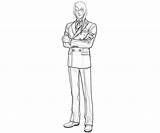 Ace Attorney Justice Apollo Kristoph Gavin Coloring Character Pages Another sketch template