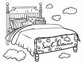 Coloring Pages Bedtime Printable Getcolorings Bed sketch template