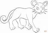 Pokemon Persian Coloring Pages Printable Lineart Color Lilly Gerbil Supercoloring Drawing Deviantart Print sketch template