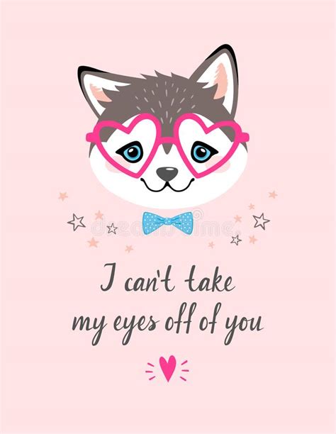 I Can`t Take My Eyes Off Of You Card Stock Vector Illustration Of