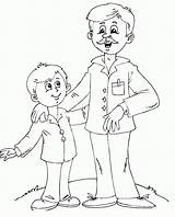 Papai Filho Pais Pai Ensinando Carinho Menino Infantil Reações Atividades Educação sketch template