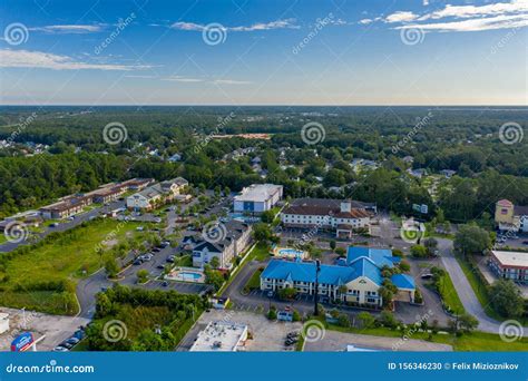 aerial photo hotels  kingsland ga usa editorial image image