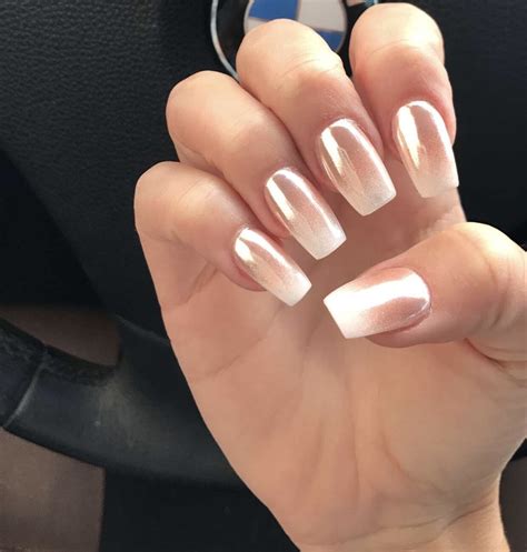 rose gold chrome ombre nails gold chrome nails ombre nails chrome nails