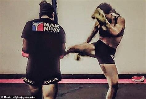female mma fighter punches fan performing a sex act during a photo shoot in brazil daily