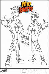 Kratts Wild Coloring Pages Printable Getcolorings sketch template