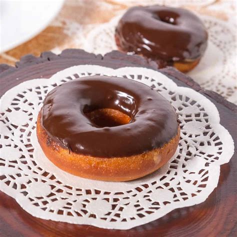 fried chocolate glazed donuts veena azmanov