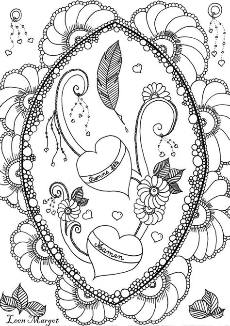 mothers day coloring page  leen margot  httpwwwcoloring pages