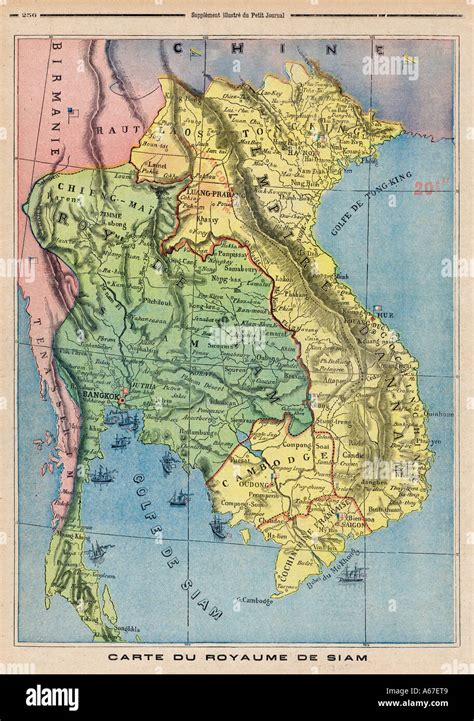 map  siam  res stock photography  images alamy
