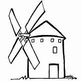 Coloring Mill Molino Viento Quijote Dibujo Don Colorear Para Dibujos Imagen sketch template
