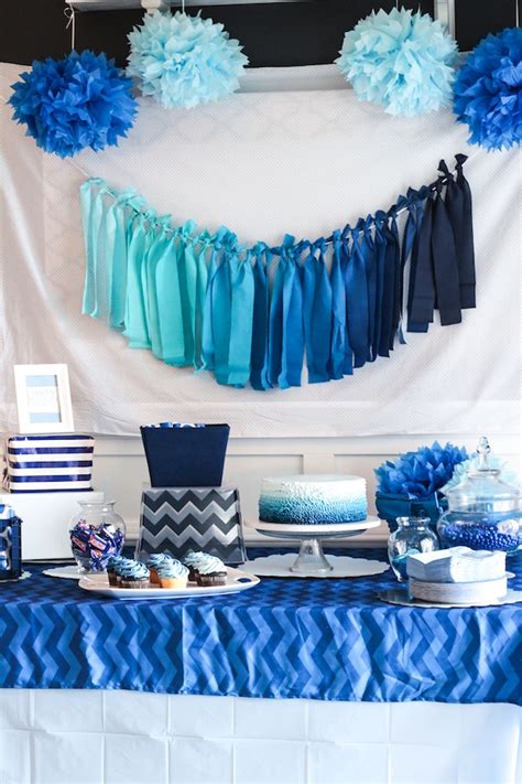 {diy details} blue ombre party decor