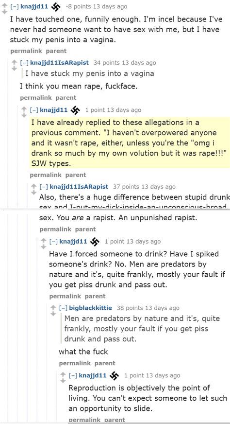 Incel Redditor Unapologetically Admits To Raping An