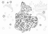 Doll Prinzessin sketch template