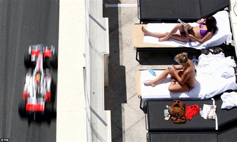 Fast Cars And Bikinis Sunbathing In The Fast Lane At The Monaco