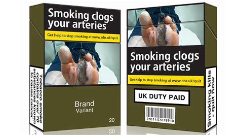 plain packaging  cigarettes  uk anti smoking stance clear