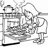 Coloring Pages Oven Baking Cookies Drawing Color Print Clipartmag Find Related Getdrawings Search Open sketch template