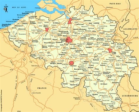 mapa belgie