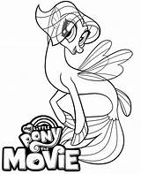 Coloring Pony Little Novo Queen Movie Pages Topcoloringpages Print Mlp sketch template