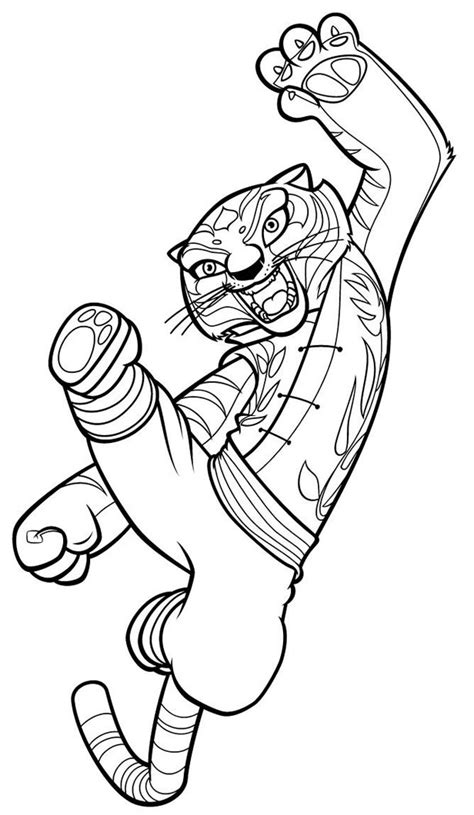tigress attacking coloring pages hellokidscom