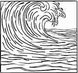Tsunami Wave Ocean Waves Coloring Drawing Para Pages Colorear Water Template Sheet Dibujos Surfing Tsunamis Color Sketch Dibujo Simple Getdrawings sketch template