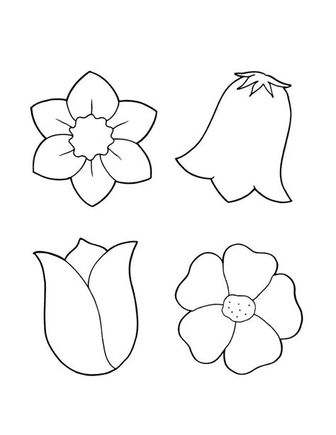 spring flower coloring sheets bulletin board cut outs pinterest