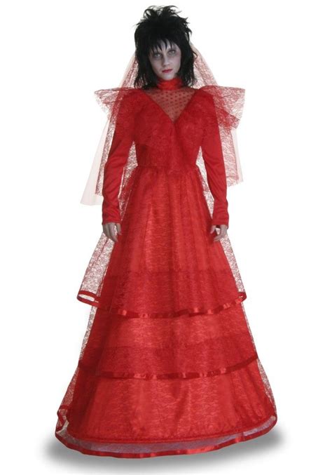 Beetlejuice Lydia Red Wedding Dress Costume Geek