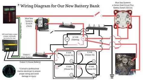 boat dual battery wiring diagram alternator