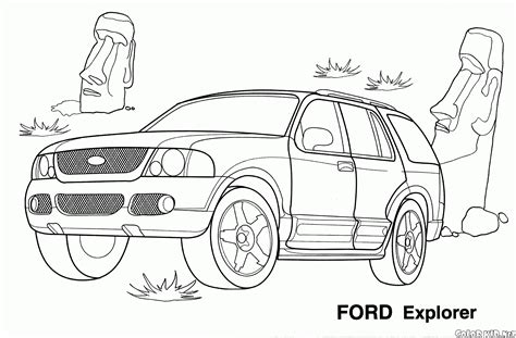 coloring page ford