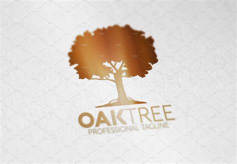 oak logo templates creative market