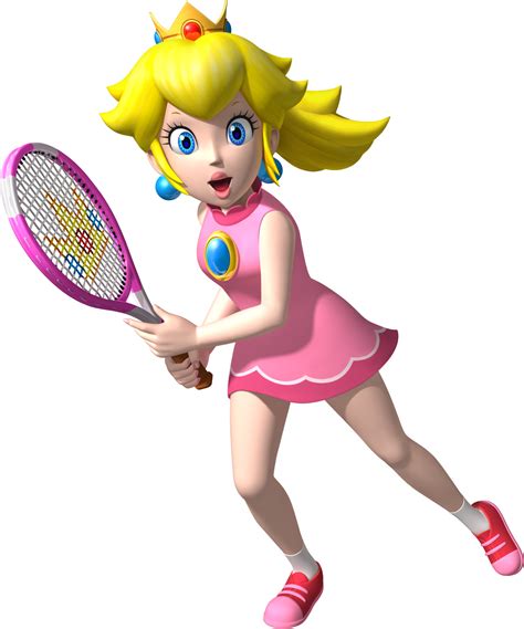 image princess peach artwork mario tennis openpng video games