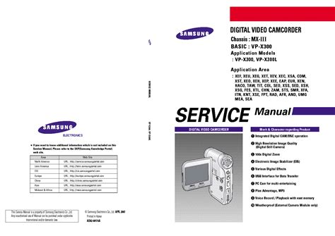 samsung vp   chassis mx iii service manual  schematics eeprom repair info
