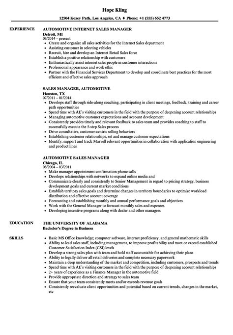 car salesman resume  cover letter sample  job application