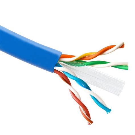 blue ft cat utp cable cate lan solid network wireethernet bulk rj