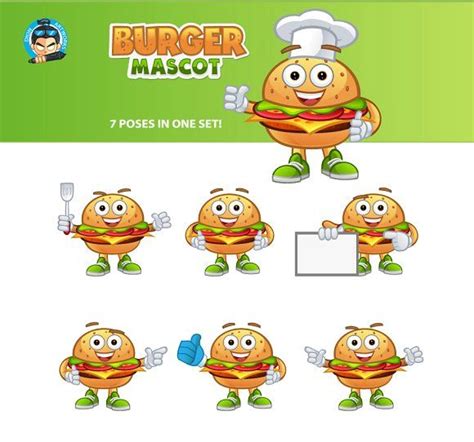 burger mascot mascot character design mascot mascot illustration