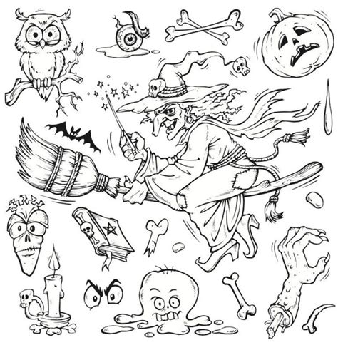 halloween doodles doodle coloring pages halloween doodle halloween