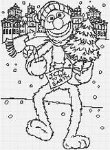 Grover Sesame Street Christmas Charts Xmas Knit Too Technically Speaking Pm Posted sketch template