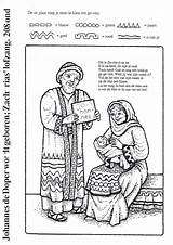 Baptist Kleurplaten Johannes Doper Geboorte Zechariah Zacharias Bijbelknutselwerk Testament sketch template