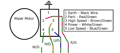 lucas wiper motor switch wiring diagram