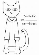 Pete Cat Buttons Coloring Preschool Groovy Activities Math Printable Template Print Color Pages Books Kindergarten Book Printables Colouring Clipart Worksheets sketch template