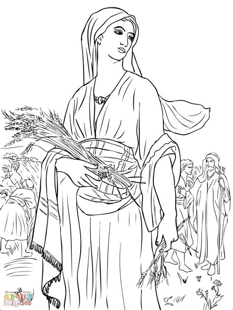 ruth coloring pages coloring pages  children   story  ruth
