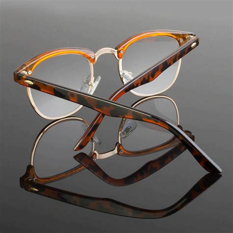 interview smart clear lens glasses fake vintage nerd