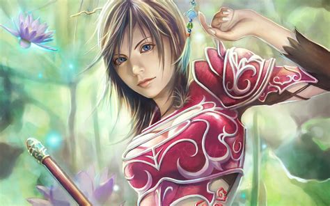 gorgeous beauty female warrior anime girl cg artwork desktop background